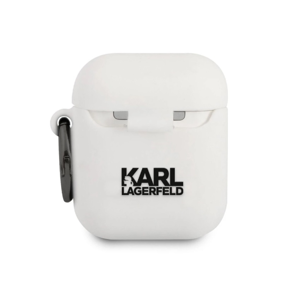 Karl Lagerfeld Rue St Guillaume pouzdro Airpods 1/2 bílé