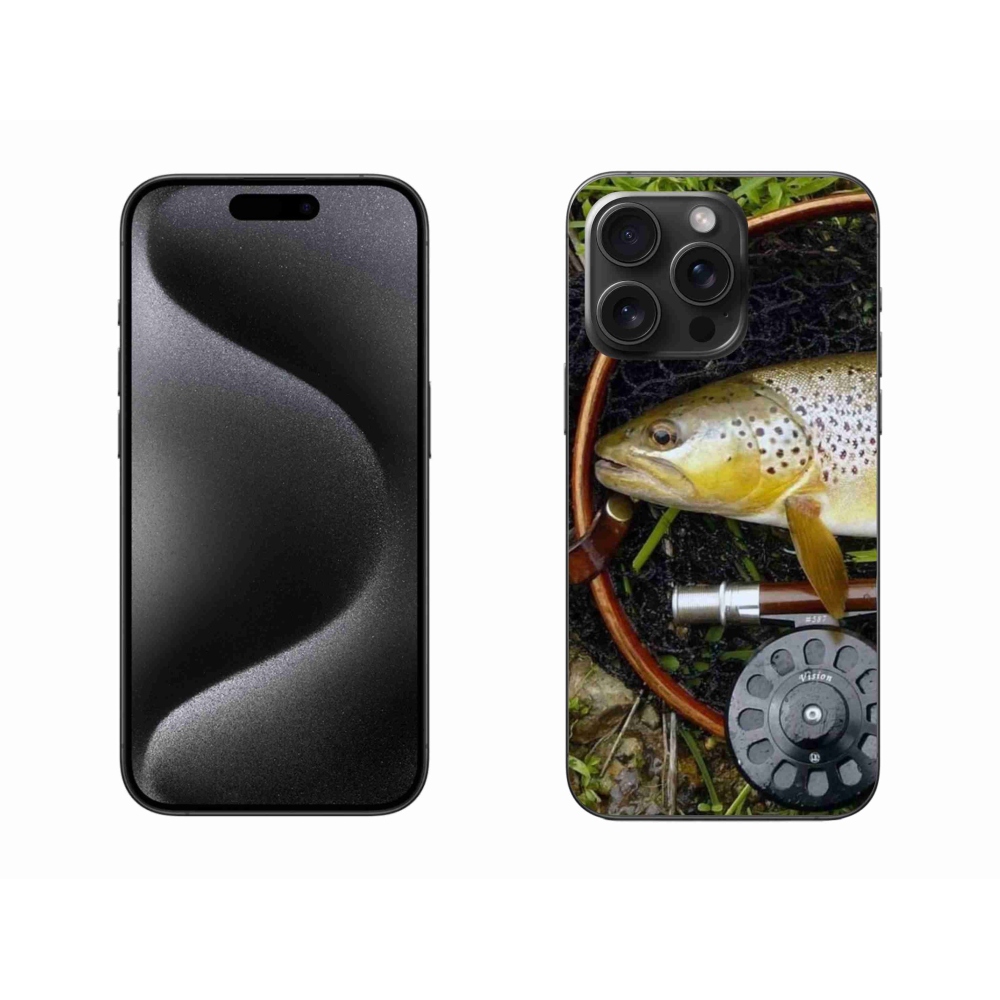 Gelový obal mmCase na iPhone 15 Pro Max - pstruh 2