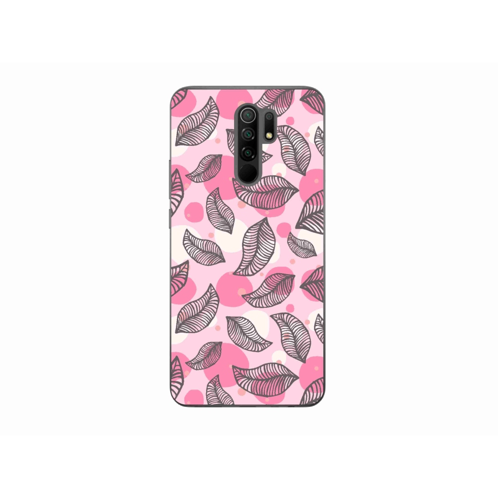 Gelový kryt mmCase na mobil Xiaomi Redmi 9 - kreslené padající listy