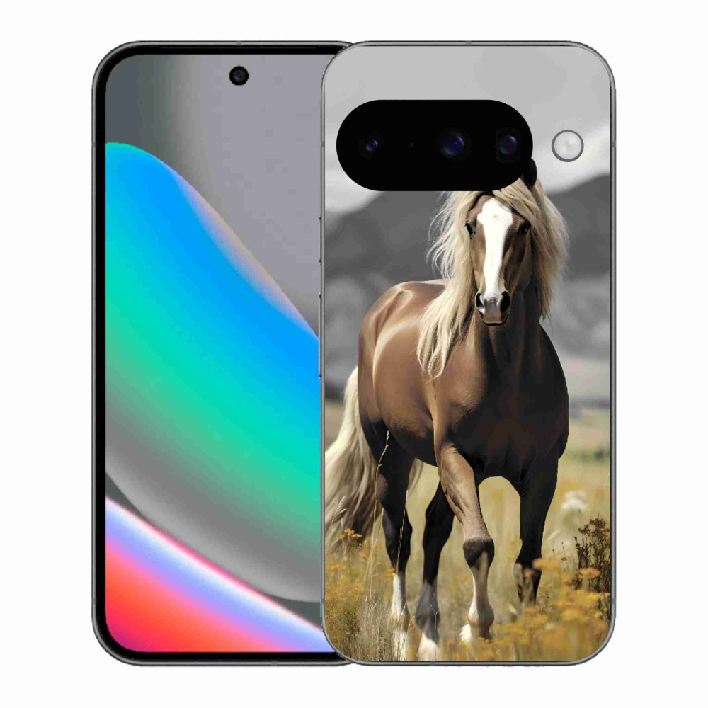 Gelový kryt mmCase na Google Pixel 10 - hnědý kůň 1