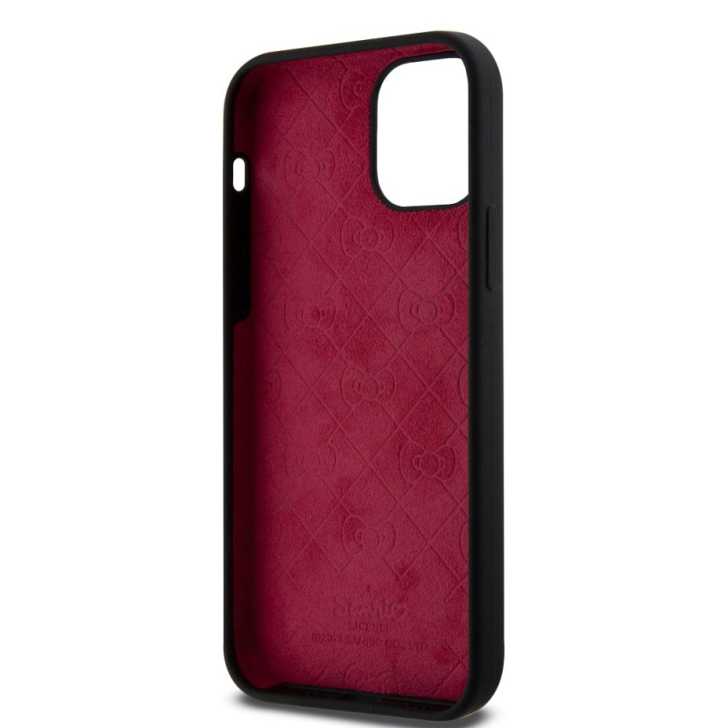 Hello Kitty Liquid Silicone Daydreaming Logo Zadní Kryt pro iPhone 12/12 Pro Black