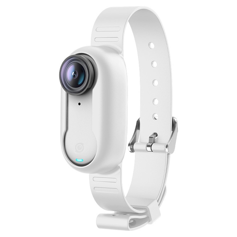 Silikonový ochranný obal s nastavitelným řemínkem pro Insta360 GO 3S - bílý