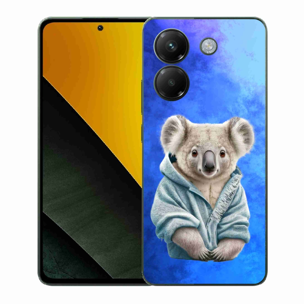 Gelový kryt mmCase na Xiaomi Poco M7 Pro 5G - koala ve svetru