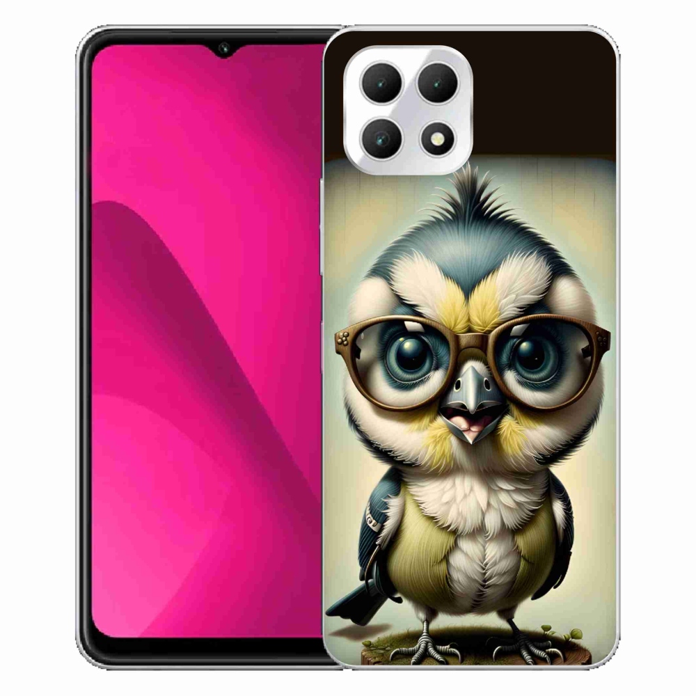 Gelový kryt mmCase na T-Mobile T Phone 2 - mládě s brýlemi