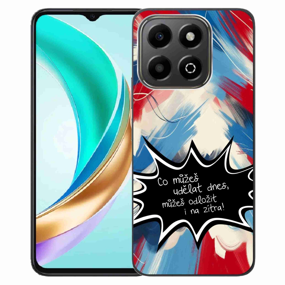 Gelový kryt mmCase na Honor X6b - vtipný text 9 černé pozadí