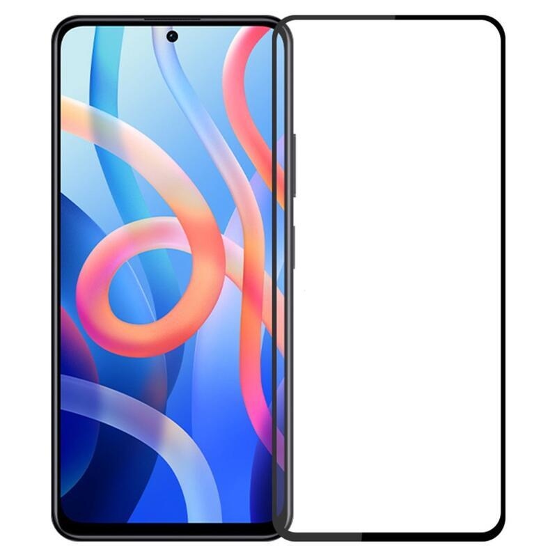 PNW celoplošné tvrzené sklo na Xiaomi Redmi Note 12S - černé