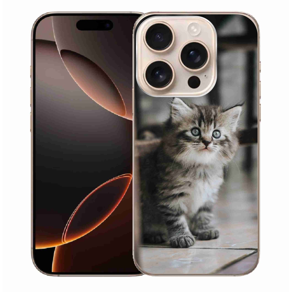 Gelový kryt mmCase na iPhone 16 Pro Max - koťátko