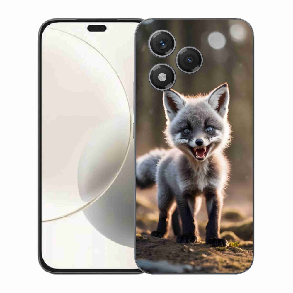 Gelový kryt mmCase na Honor 400 Lite - rozzuřená liška