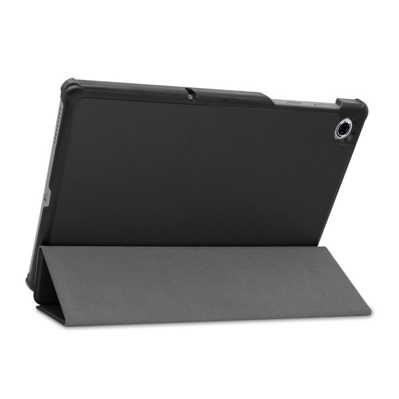 Polohovací PU kožené pouzdro na tablet Lenovo Tab M10 Plus TB-X606F/X/V - černé