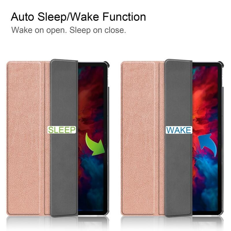Polohovatelné pouzdro na Lenovo Tab P11 Pro - růžovozlaté