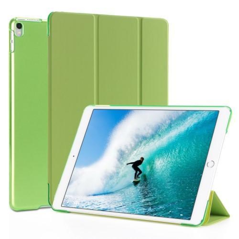 Polohovatelné PU kožené pouzdro na iPad Pro 10.5 - zelené