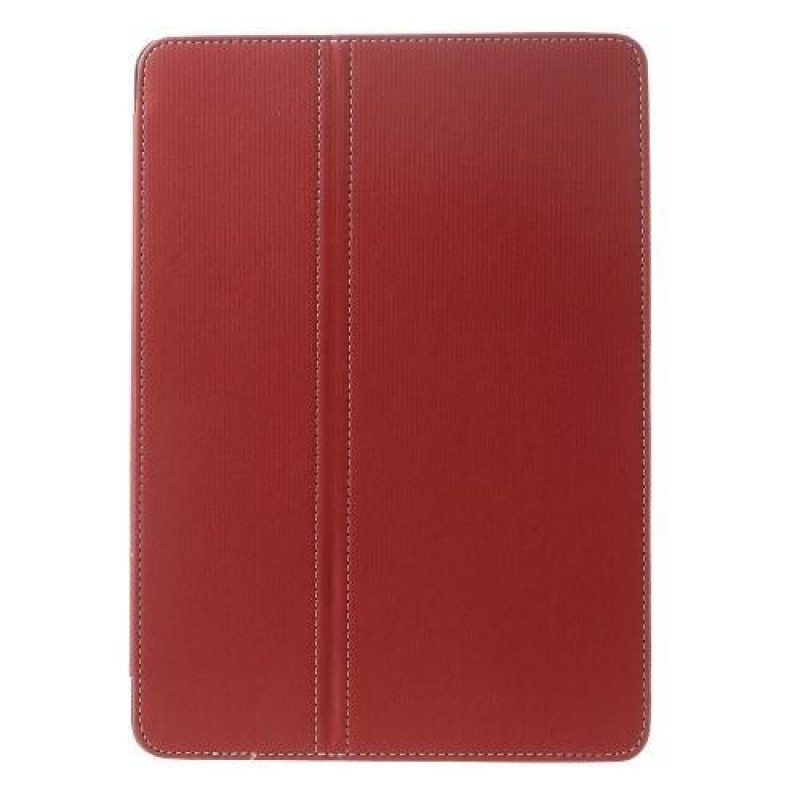 Polohovatelné PU kožené pouzdro na tablet iPad Air 2 - červené
