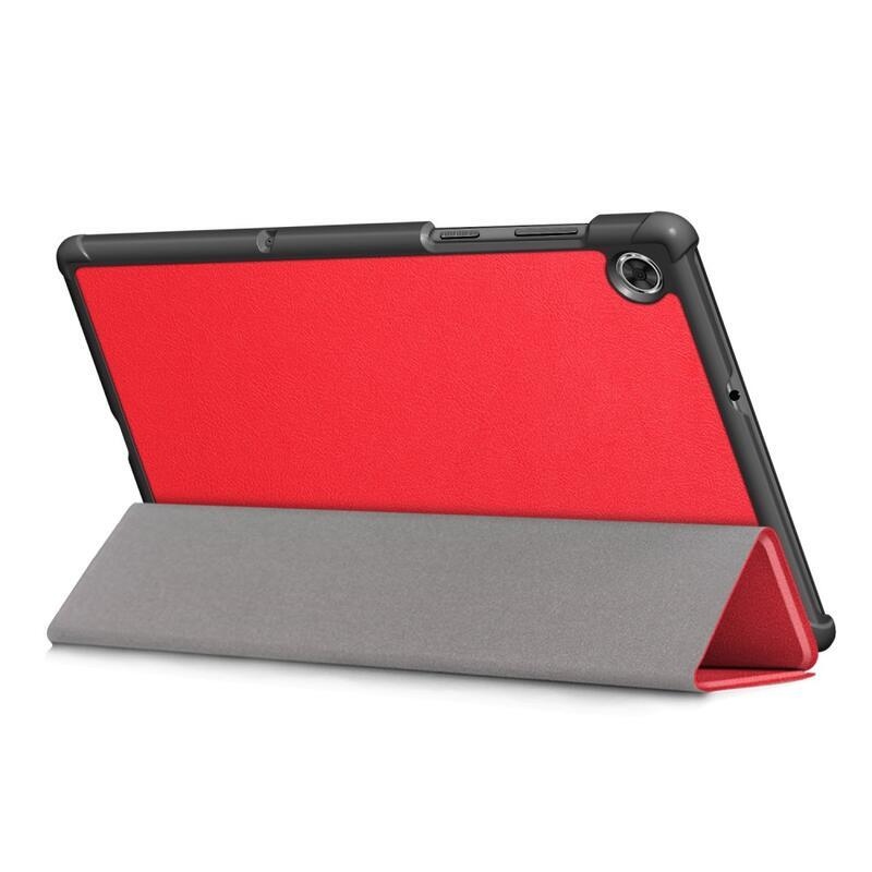 Polohovatelné PU kožené pouzdro na tablet Lenovo Tab M10 HD 2. Gen X306F/X - červené