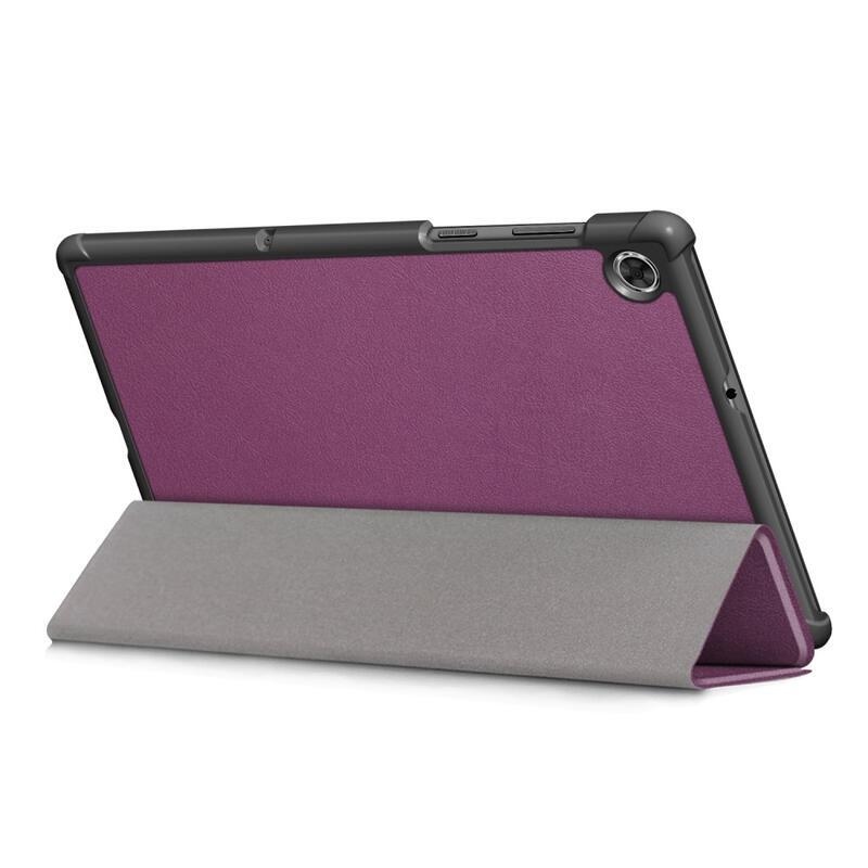 Polohovatelné PU kožené pouzdro na tablet Lenovo Tab M10 HD 2. Gen X306F/X - fialové
