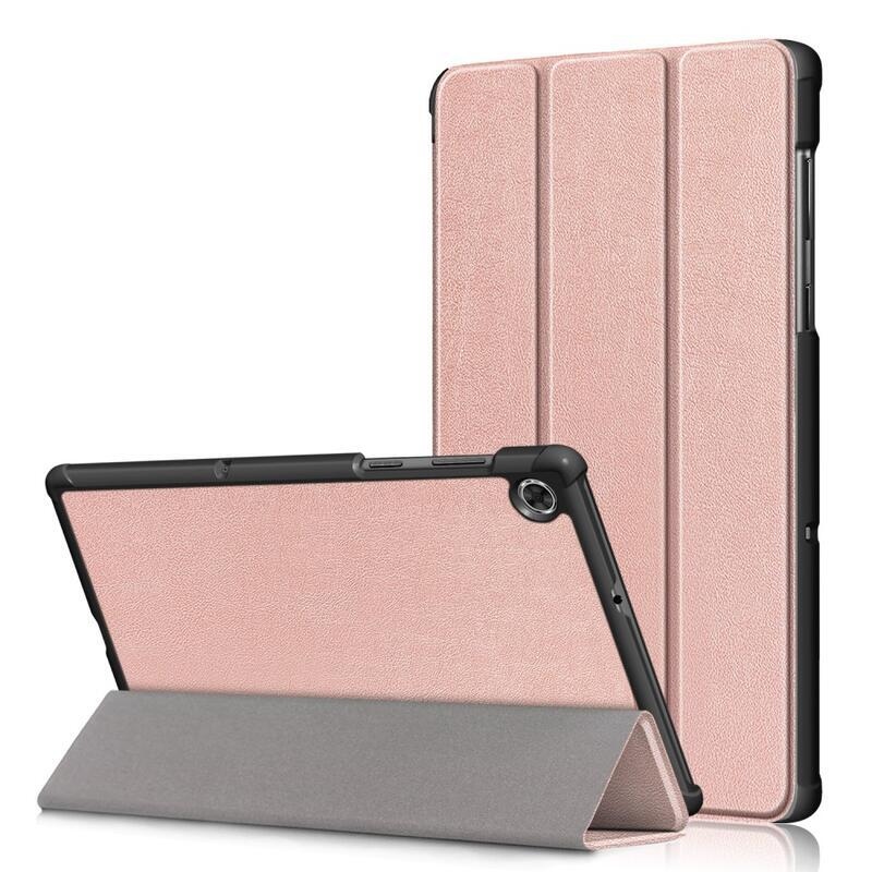 Polohovatelné PU kožené pouzdro na tablet Lenovo Tab M10 HD 2. Gen X306F/X - růžové