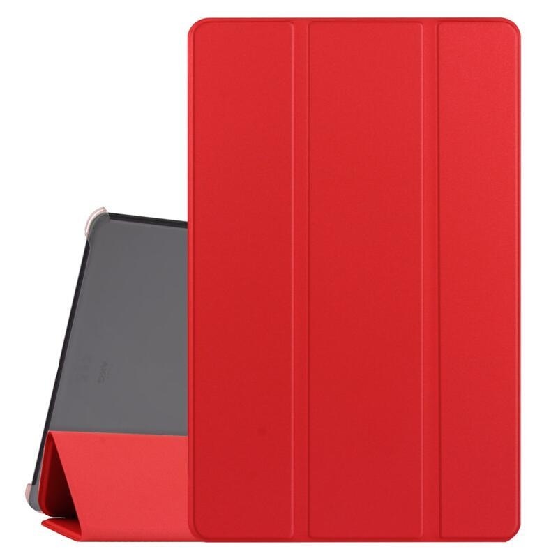 Polohovatelné PU kožené pouzdro na tablet Samsung Galaxy Tab A7 10.4 (2020) T500 - červené