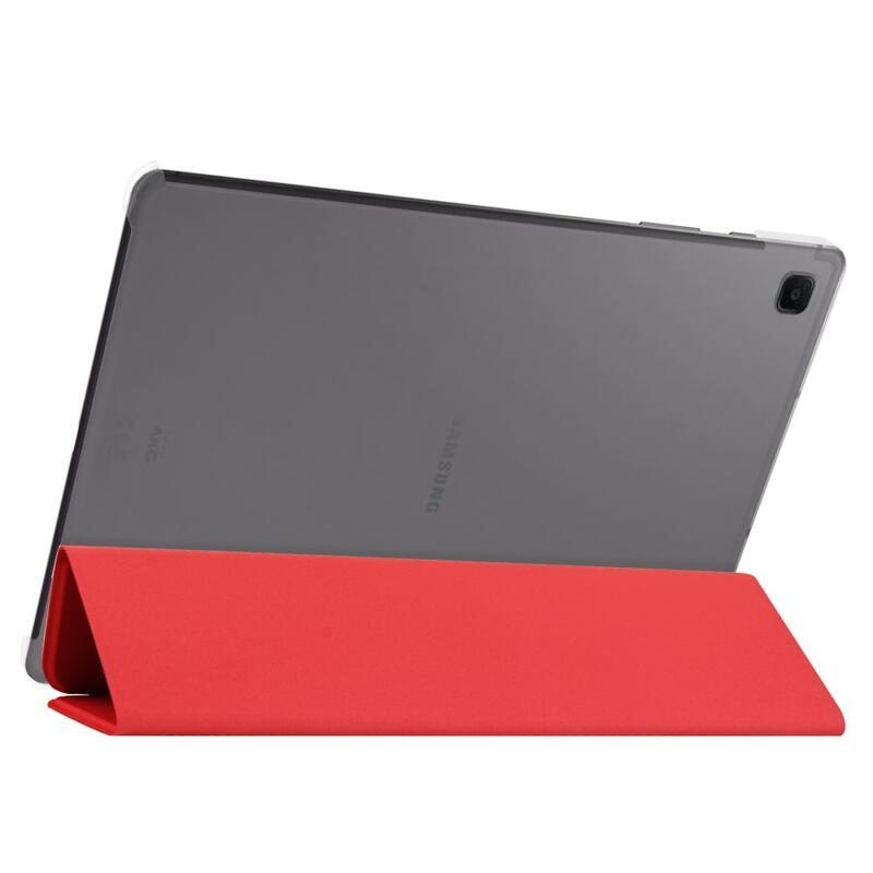 Polohovatelné PU kožené pouzdro na tablet Samsung Galaxy Tab A7 10.4 (2020) T500 - červené