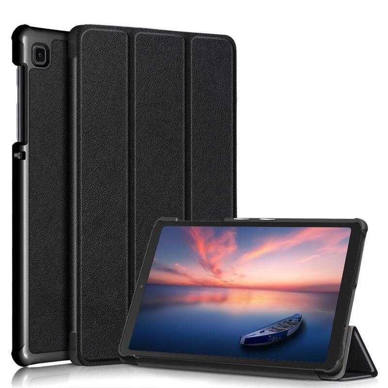 Polohovatelné PU kožené pouzdro na tablet Samsung Galaxy Tab A7 Lite T220/T225 8.7 - černé