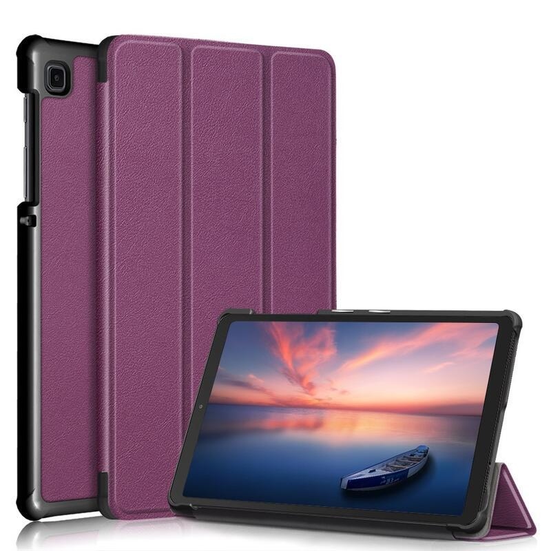 Polohovatelné PU kožené pouzdro na tablet Samsung Galaxy Tab A7 Lite T220/T225 8.7 - fialové