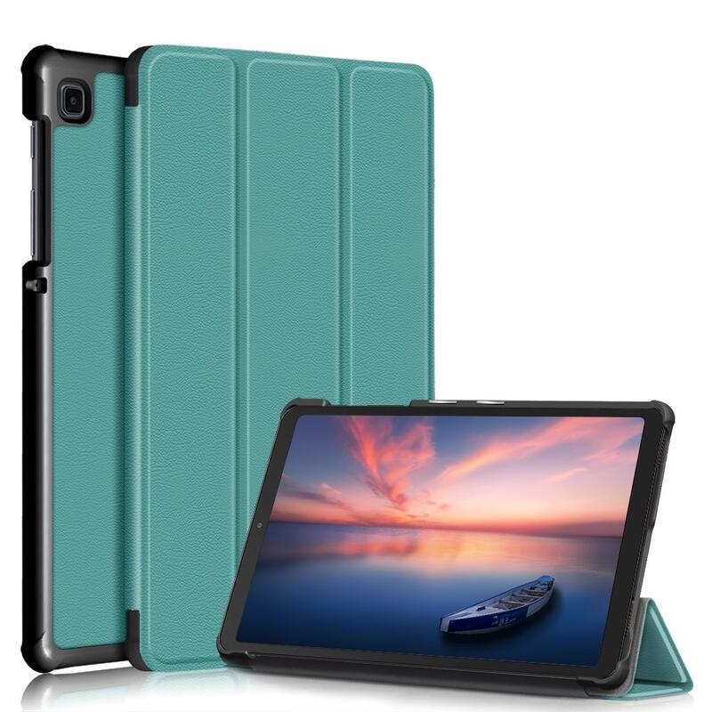 Polohovatelné PU kožené pouzdro na tablet Samsung Galaxy Tab A7 Lite T220/T225 8.7 - zelené