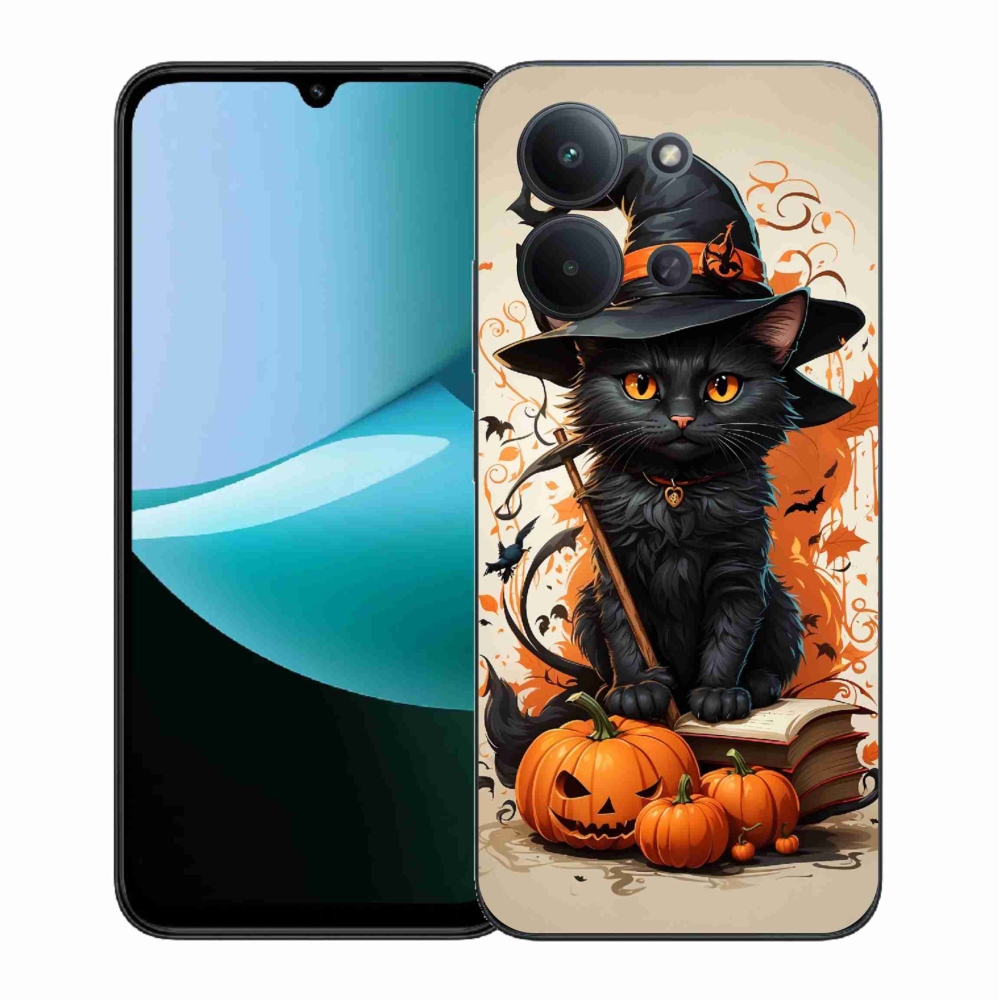 Gelový kryt mmCase na Xiaomi Redmi 15C 4G (171mm)/Poco C85 4G (171mm) - kocour čaroděj