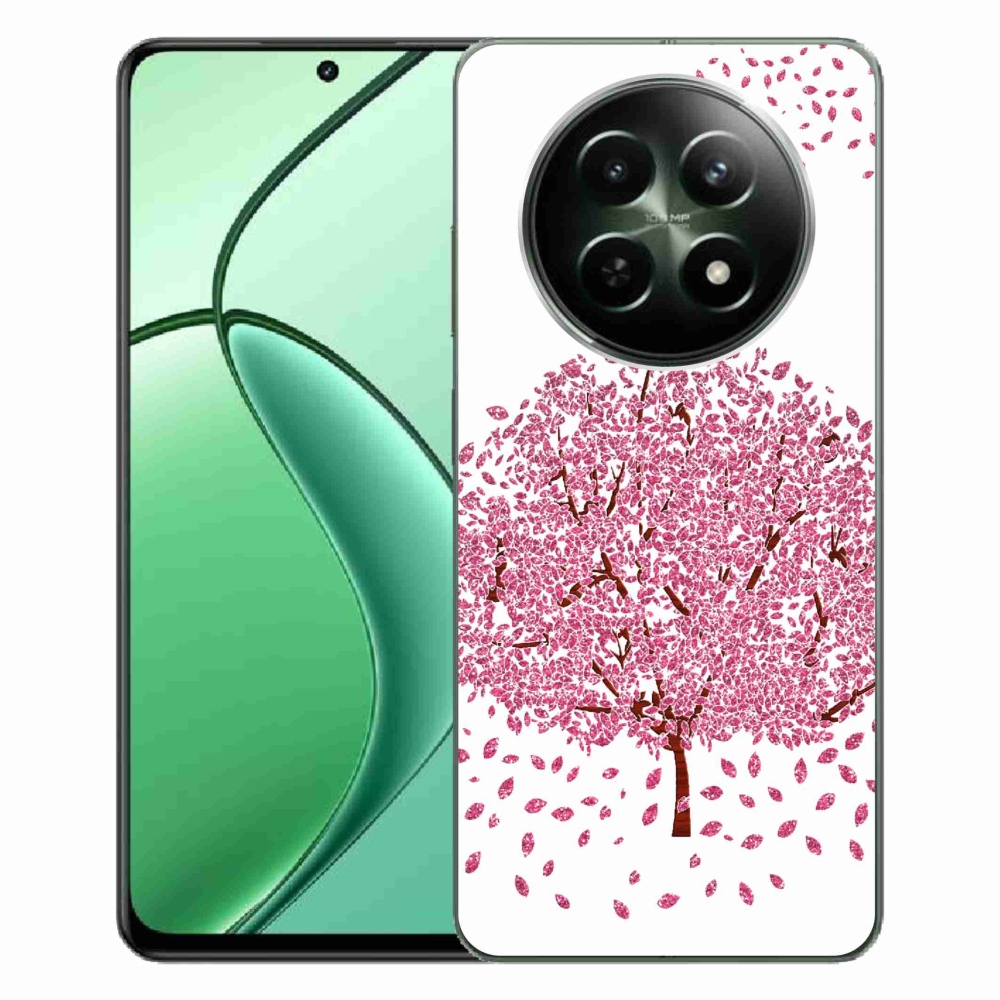 Gelový kryt mmCase na Realme 12 5G/12x 5G - kreslený strom s listy