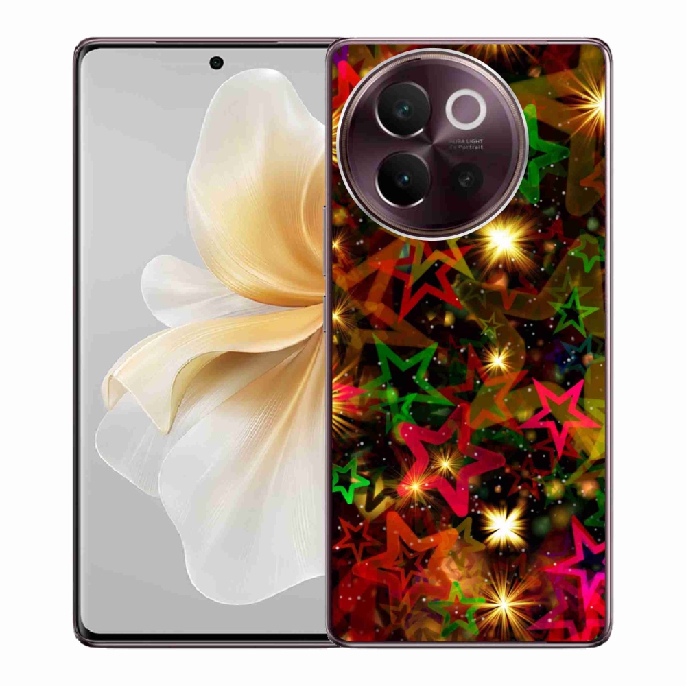 Gelový kryt mmCase na Vivo V40 Lite 5G - barevné hvězdičky