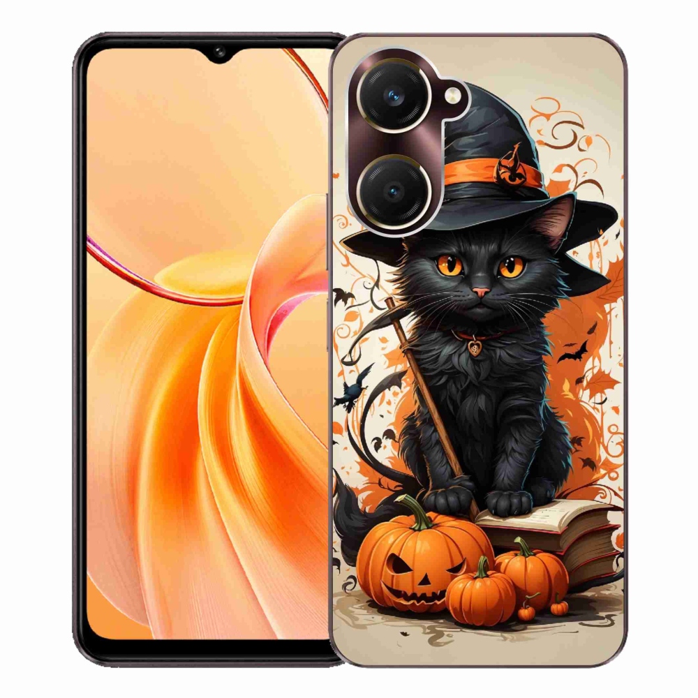 Gelový kryt mmCase na Vivo Y28s 5G - kocour čaroděj