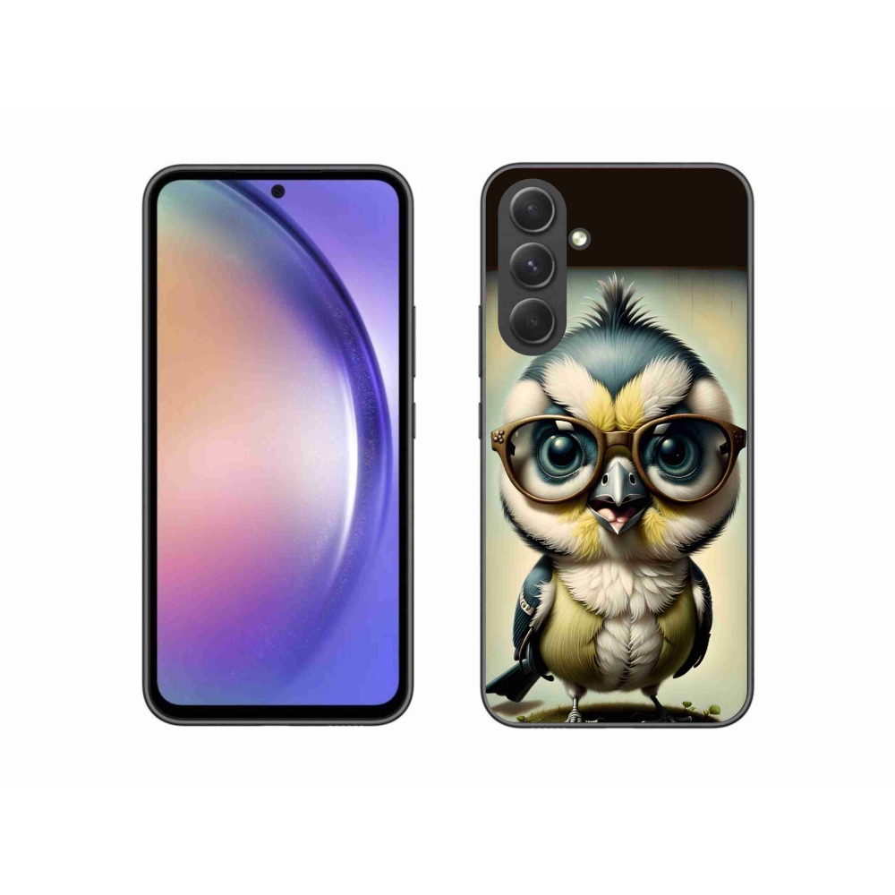 Gelový kryt mmCase na Samsung Galaxy A54 5G - mládě s brýlemi