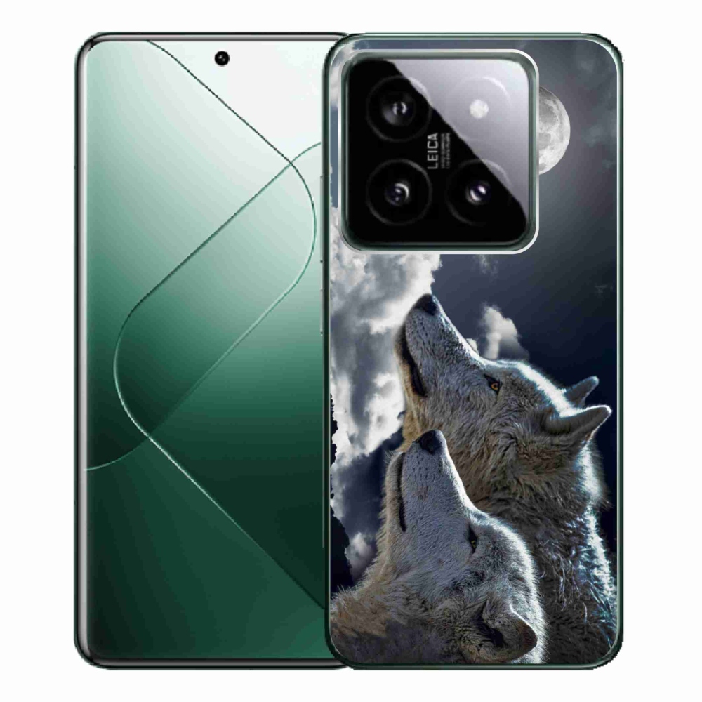 Gelový kryt mmCase na Xiaomi 14 Pro - vlci