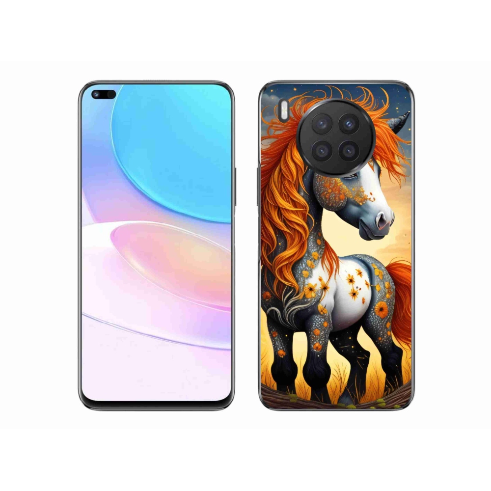 Gelový kryt mmCase na Honor 50 Lite - barevný poník
