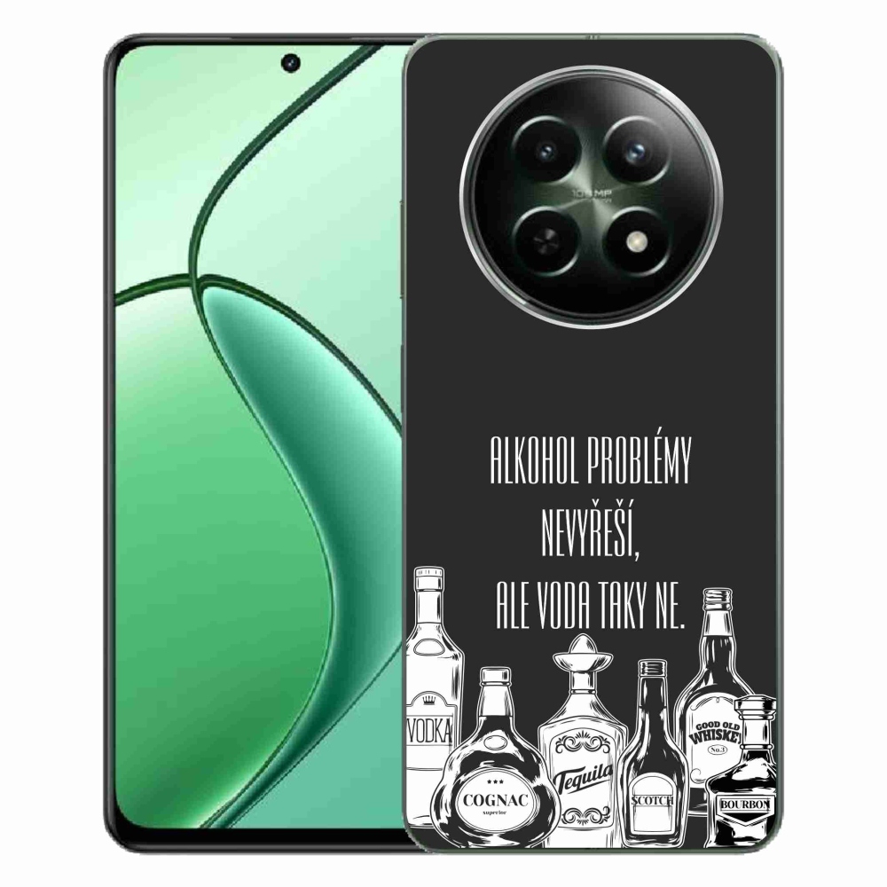 Gelový kryt mmCase na Realme 12 5G/12x 5G - vtipný text černé pozadí