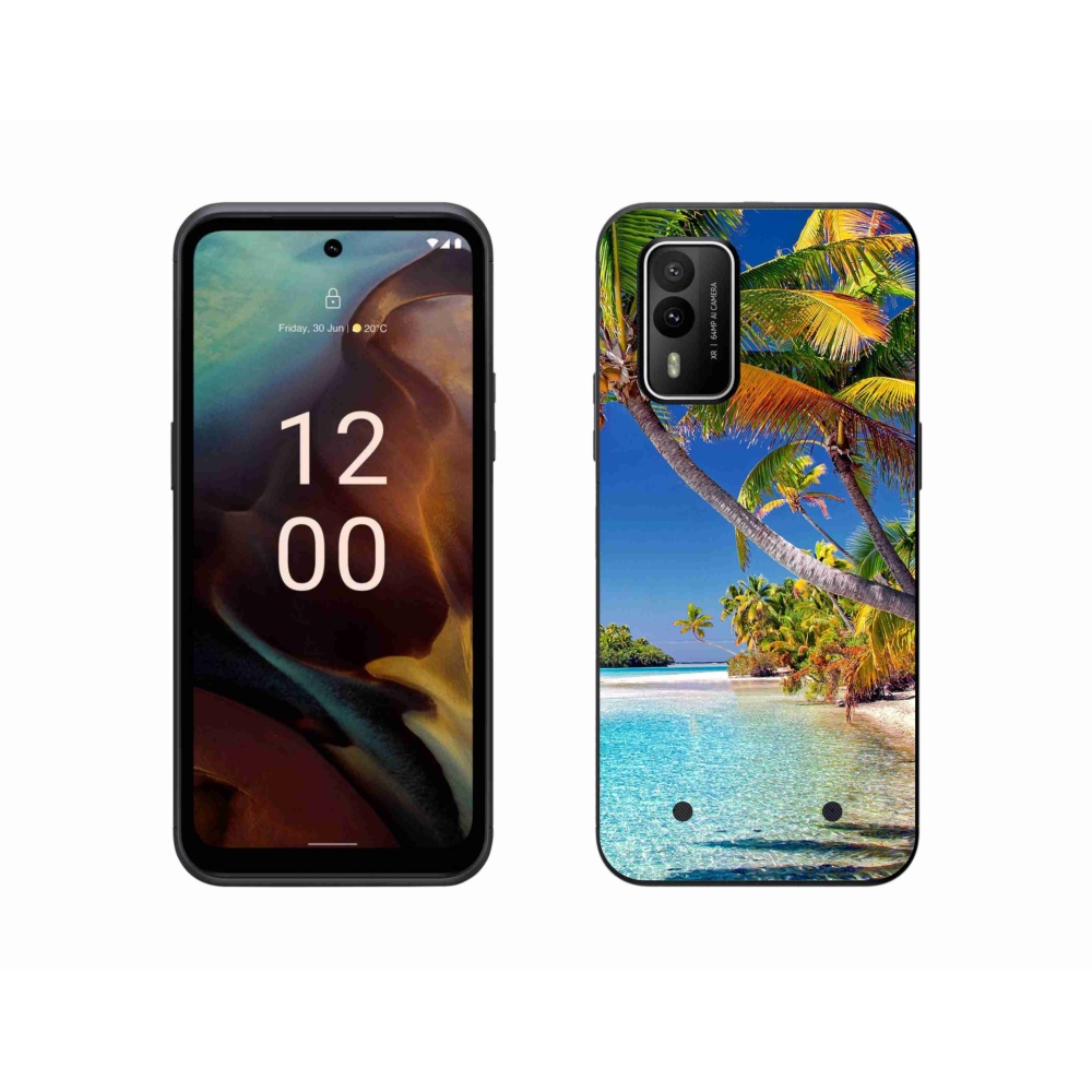 Gelový obal mmCase na Nokia XR21 - mořská pláž