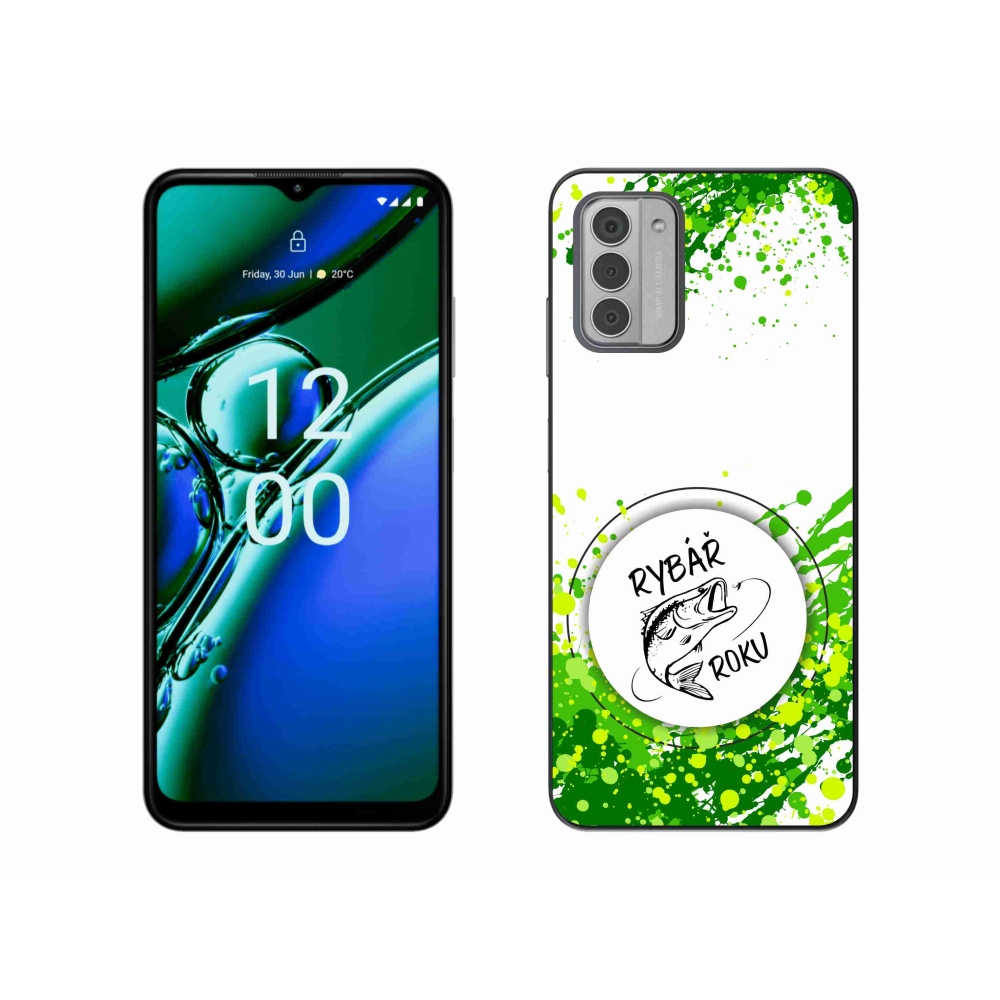 Gelový kryt mmCase na Nokia G42 - rybář roku bílé pozadí