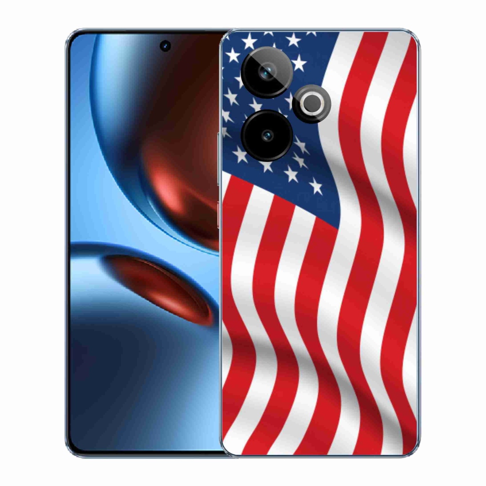 Gelový kryt mmCase na Realme GT 7 5G/GT 7T 5G - USA vlajka