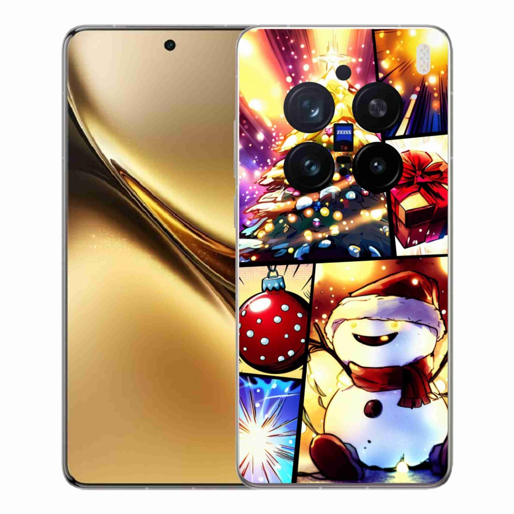 Gelový kryt mmCase na Vivo X200 Pro 5G - vánoční motivy 1