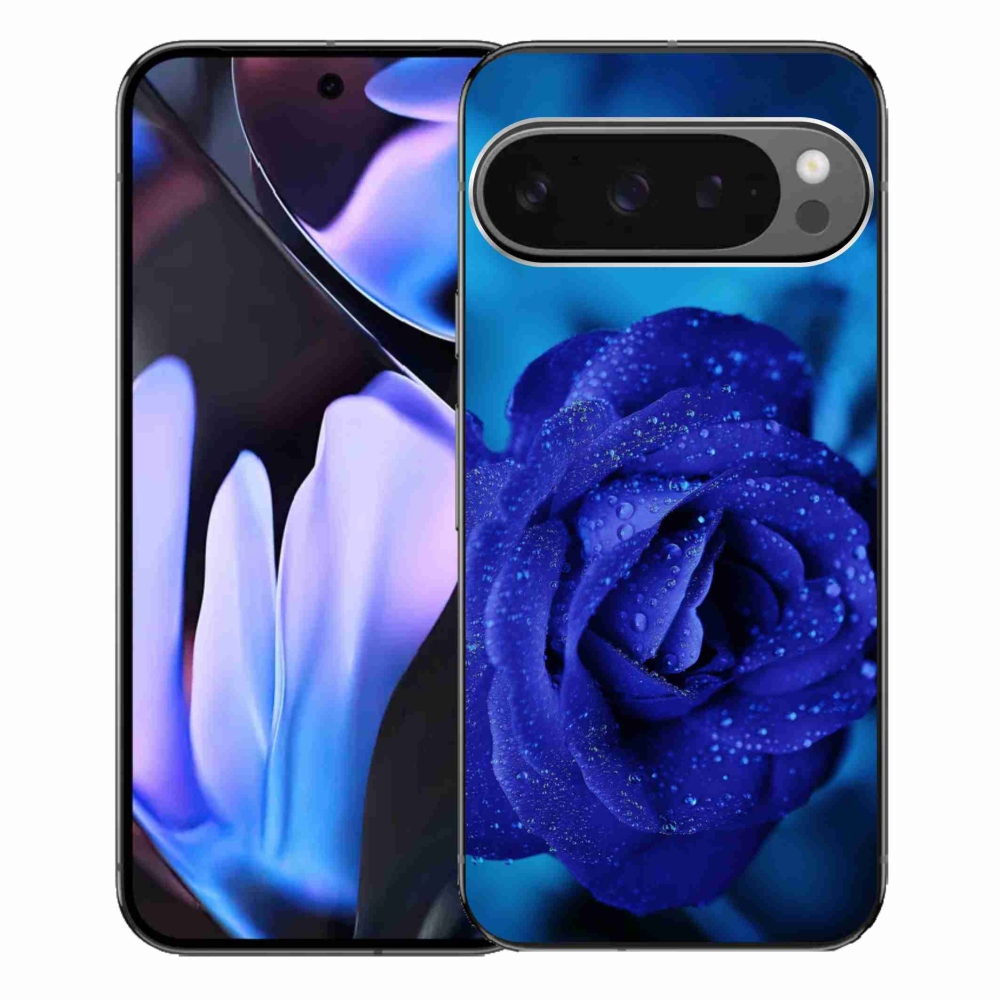 Gelový obal mmCase na Google Pixel 9 Pro XL - modrá růže