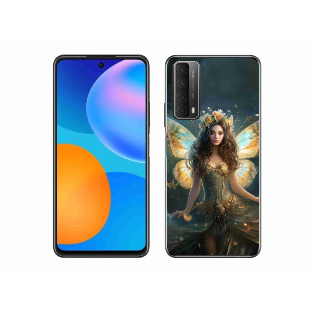 Gelový kryt mmCase na Huawei P Smart (2021) - motýlí žena