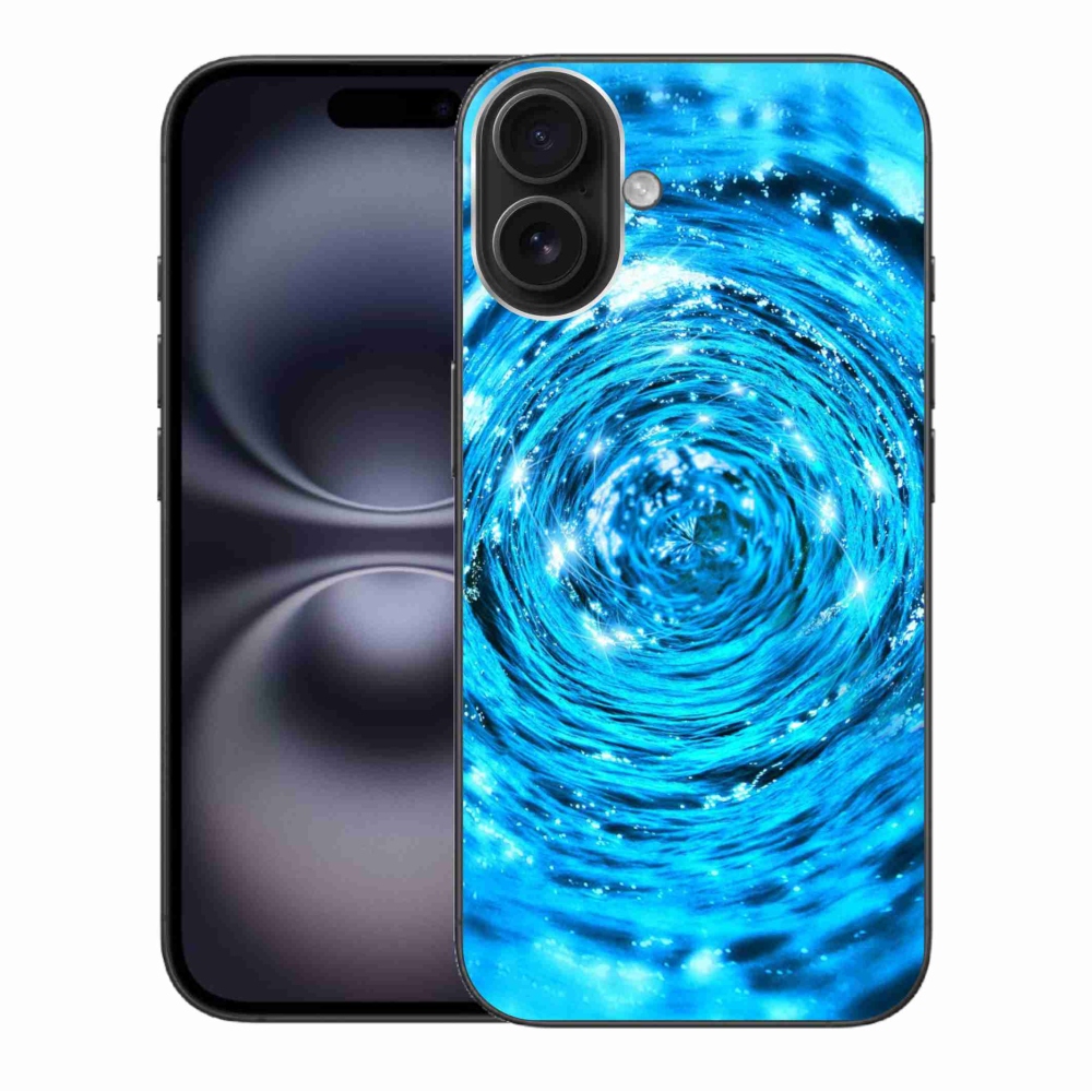 Gelový kryt mmCase na iPhone 16 Plus - vodní vír