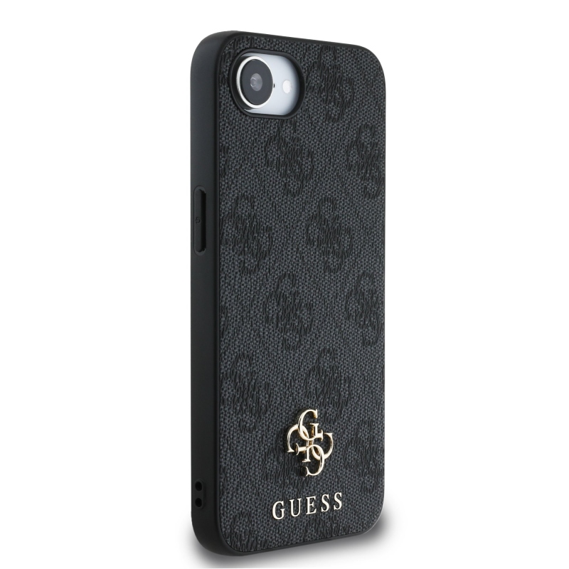 Guess PU 4G Small Metal Logo MagSafe Zadní Kryt pro iPhone SE4 Grey