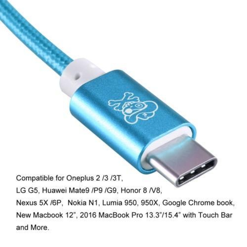 Prince redukce USB Typ-C na audio jack 3.5 mm - modrá
