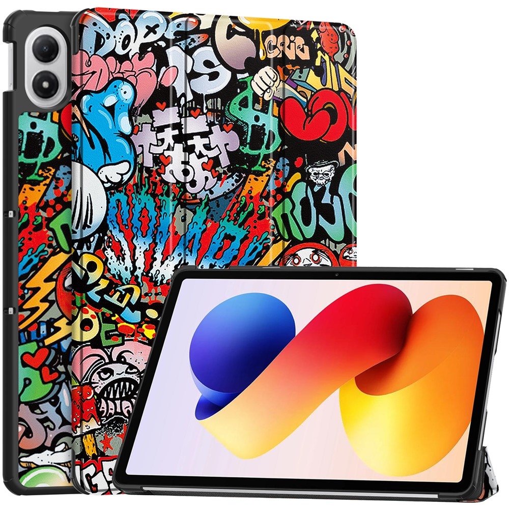 Print chytré zavírací pouzdro na Xiaomi Redmi Pad 2 Pro - graffiti