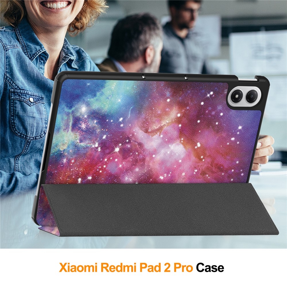 Print chytré zavírací pouzdro na Xiaomi Redmi Pad 2 Pro - vesmír