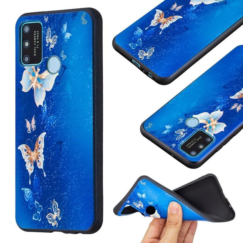 Print gelový obal na mobil Honor 9A - krásní motýli
