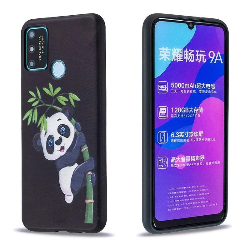 Print gelový obal na mobil Honor 9A - panda