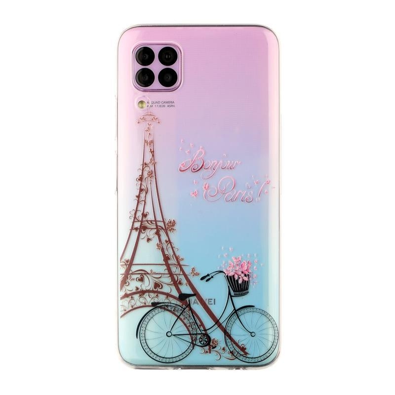Print gelový obal na mobil Huawei P40 Lite - Eiffelova věž a kolo