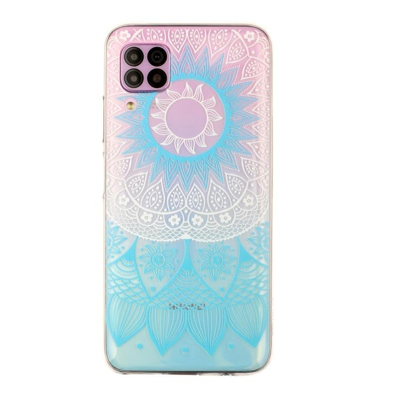 Print gelový obal na mobil Huawei P40 Lite - modrý květ