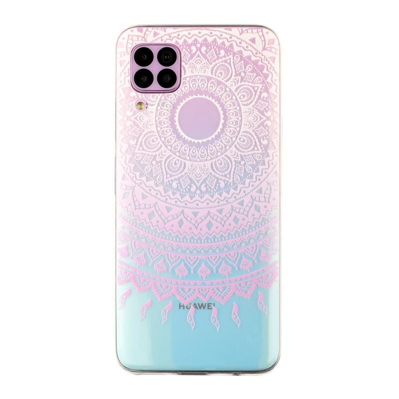 Print gelový obal na mobil Huawei P40 Lite - růžový květ
