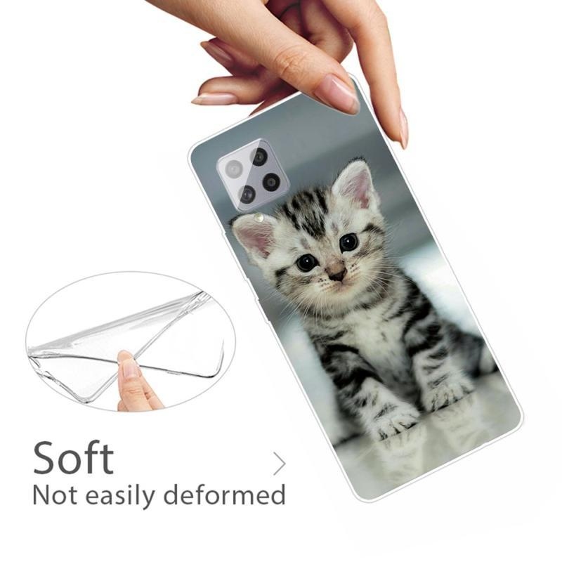 Print gelový obal na mobil Samsung Galaxy A42 5G - kotě