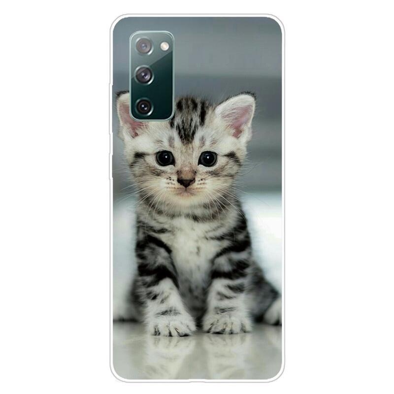 Print gelový obal na mobil Samsung Galaxy S20 FE/S20 FE 5G - roztomilé kotě